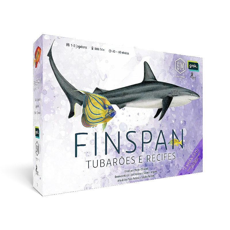 Capa de Finspan: Tubarões e Recifes