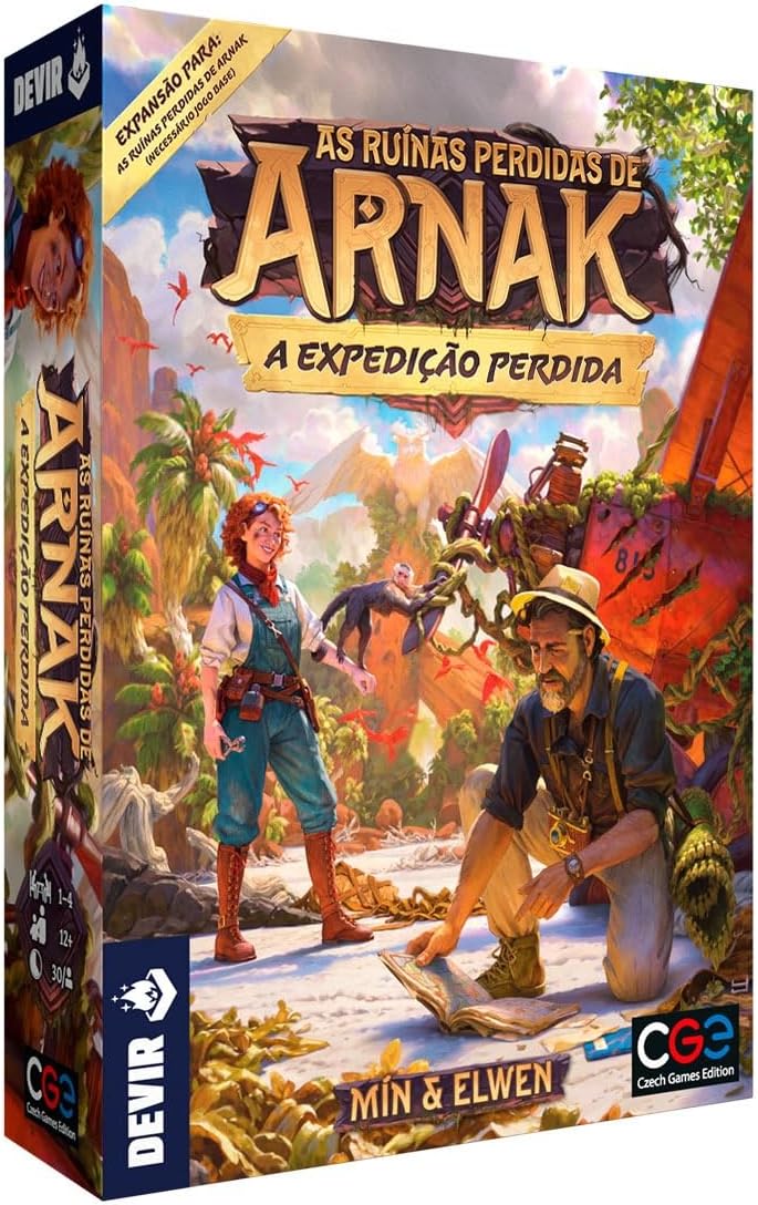Capa de As Ruínas Perdidas de Arnak: A Expedição Perdida - Expansão